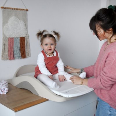 Plan à langer camélé'o terre d'argile