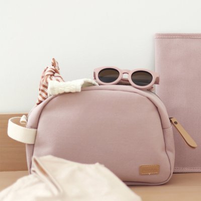 Trousse de toilette rose poudré