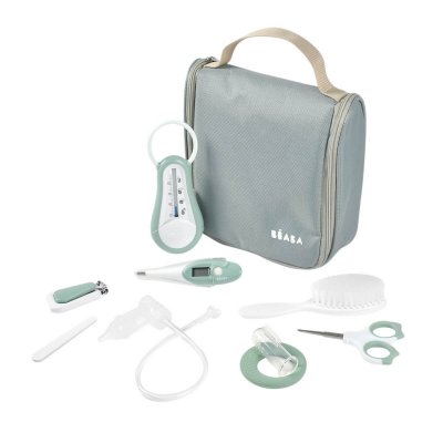 Trousse de toilette nomade 9 accessoires sage green