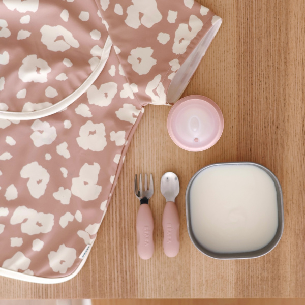 Lot de 2 pré-couverts inox - barbe à papa Beaba