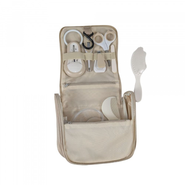 Les imparfaits - trousse de toilette nomade 10 accessoires terre d'argile Beaba