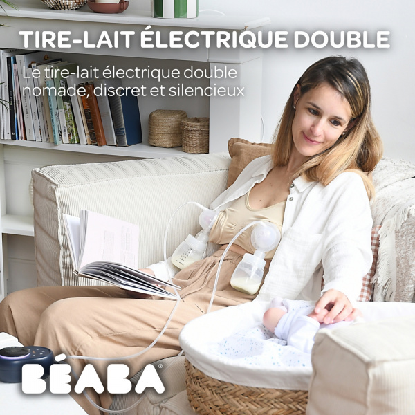 Tire-lait électrique double pompe sans fil night blue Beaba