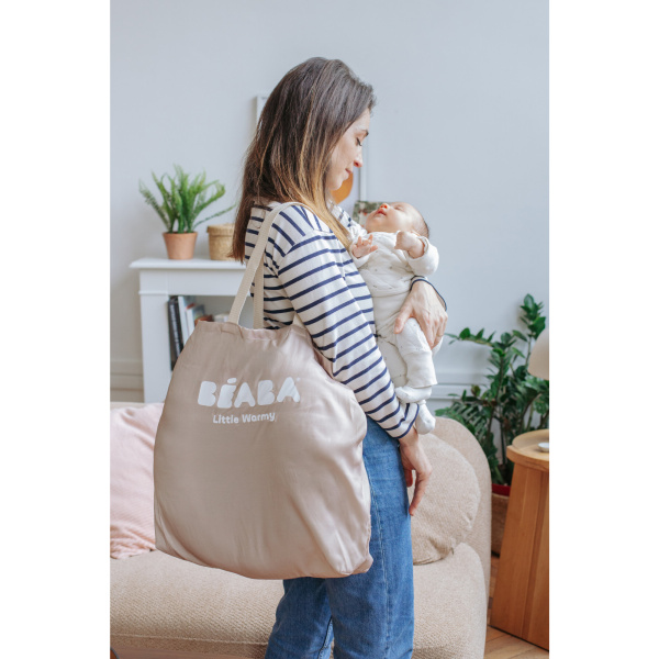 Mini coussin bouillotte chaud froid little warmy jersey léopard Beaba