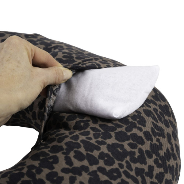 Mini coussin bouillotte chaud froid little warmy jersey léopard Beaba