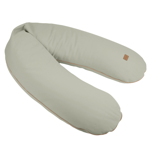 Coussin de grossesse et d’allaitement big flopsy french terry vert de gris Beaba