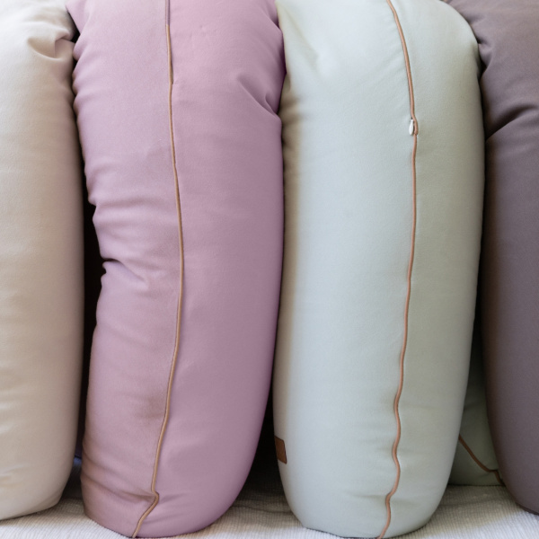 Coussin de grossesse et d’allaitement big flopsy french terry barbe à papa Beaba