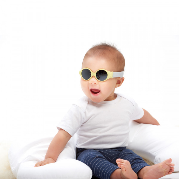 Lunettes de soleil bébé 0-9 mois jaune pastel Beaba
