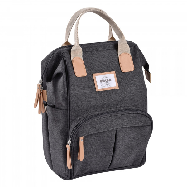 Sac à langer à dos wellington gris foncé Beaba
