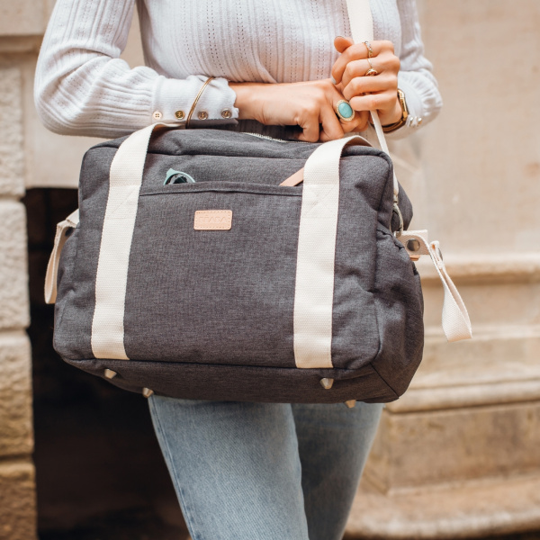 Sac à langer paris gris foncé Beaba