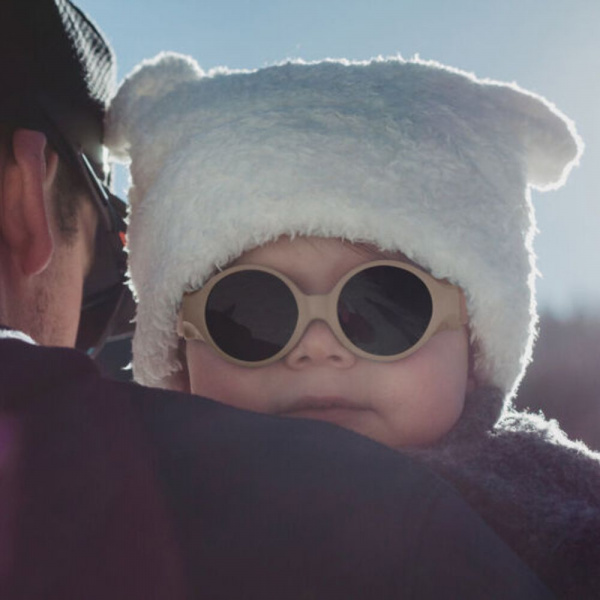 Lunettes de soleil bébé bandeau 0-9 mois anti uv cacao Beaba