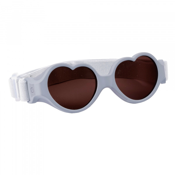 Lunettes de soleil bébé 0-9 mois anti uv baby heart galet Beaba
