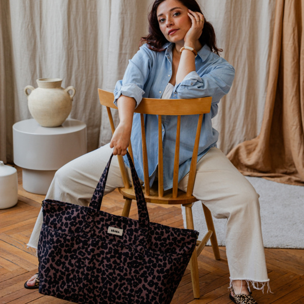 Sac à langer madrid xxl léopard Beaba