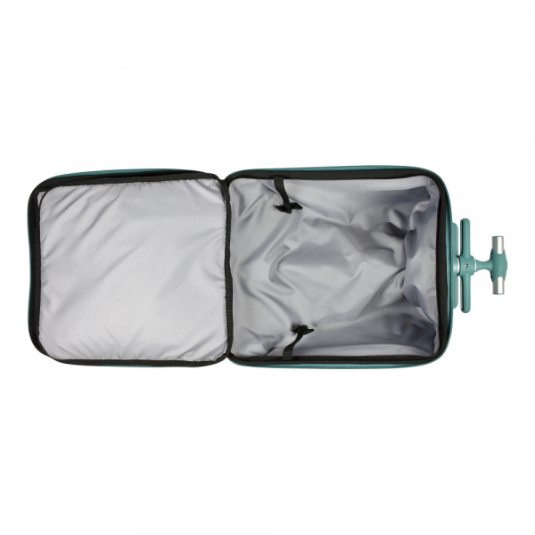 Valise cabine enfant avec assise luggage eazy 22l bleu et vert Beaba