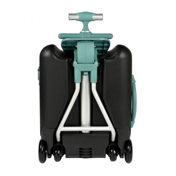 Valise cabine enfant avec assise luggage eazy 22l bleu et vert Beaba