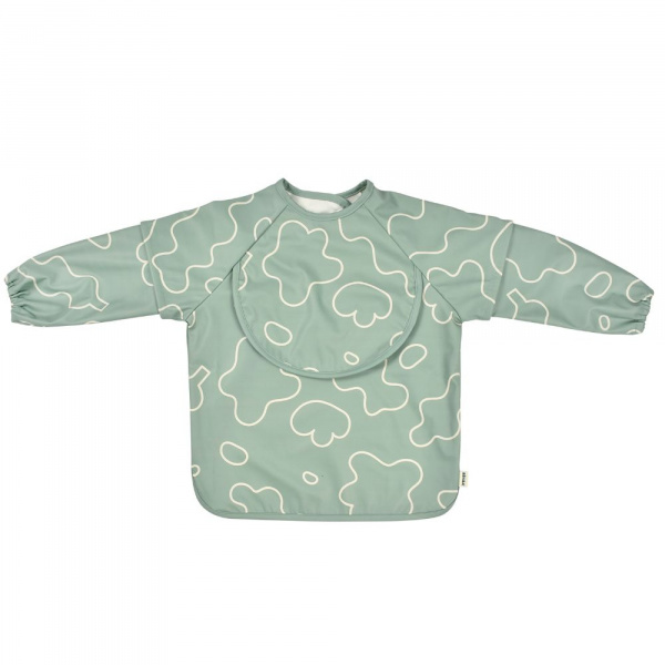 Robot babycook neo gris mineral + bavoir à manches évolutif et 2 en 1 - sage green + coffret repas verre eucalyptus Beaba