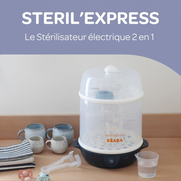 Stérilisateur éléctronique stéril'express évolutif 2 en 1 - night blue Beaba