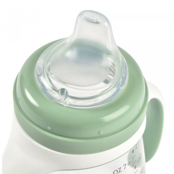 Biberon d’apprentissage bébé 2 en 1 210 ml vert sauge Beaba