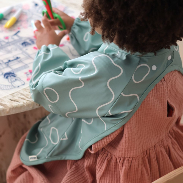 Bavoir à manches évolutif et 2 en 1 - sage green Beaba