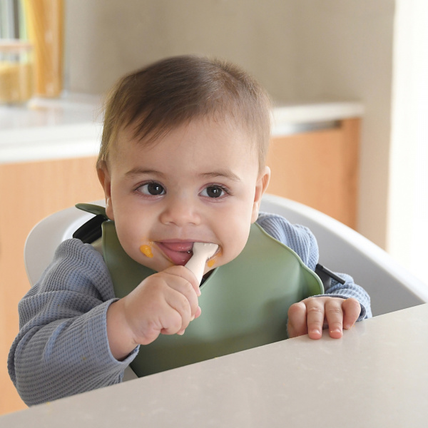 Lot de 2 pré-cuillères en silicone - pralin/argile Beaba