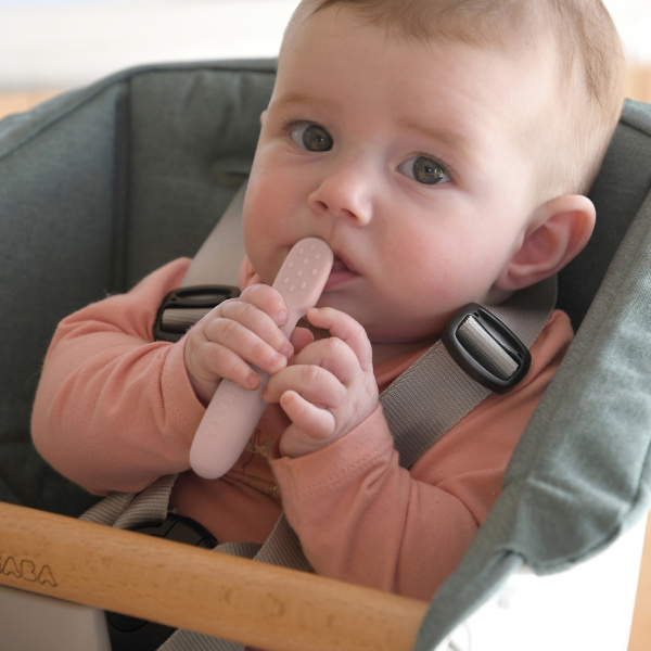 Lot de 2 pré-cuillères en silicone - barbe à papa/guimauve Beaba