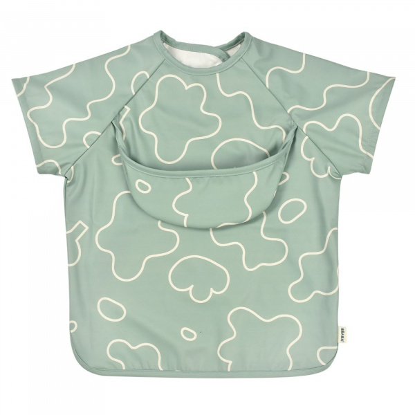 Robot babycook express -vert sauge + bavoir à manches évolutif et 2 en 1 - sage green + portion verre vert sauge 150ml Beaba