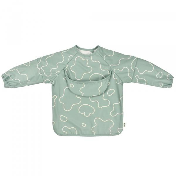 Robot babycook express gris velours + bavoir à manches évolutif et 2 en 1 - sage green + portion verre vert sauge 150ml Beaba