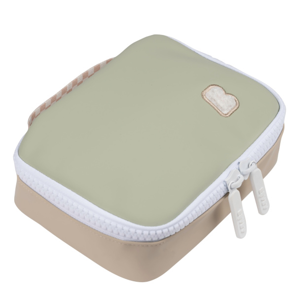 Trousse à goûter isotherme faro 2,7 l vert de gris Beaba