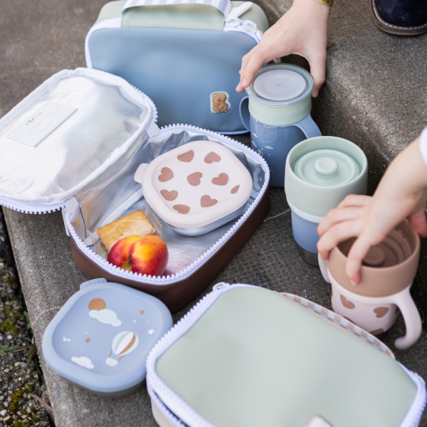 Trousse à goûter isotherme faro 2,7 l vert de gris Beaba
