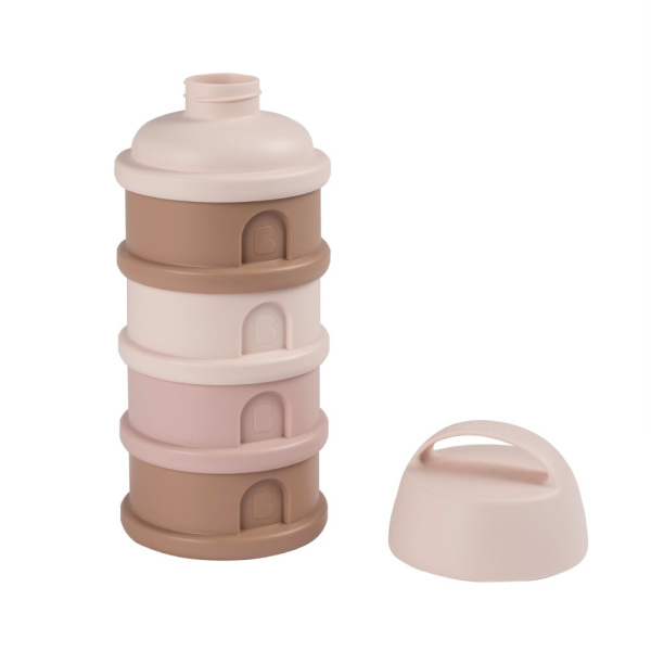 Boîte doseuse de lait empilable 4 compartiments barbe à papa Beaba