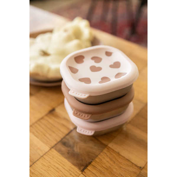Lot de 3 boîtes repas bébé en inox 250 ml biglove Beaba