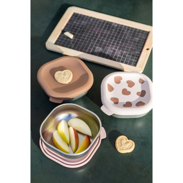 Lot de 3 boîtes repas bébé en inox 250 ml biglove Beaba