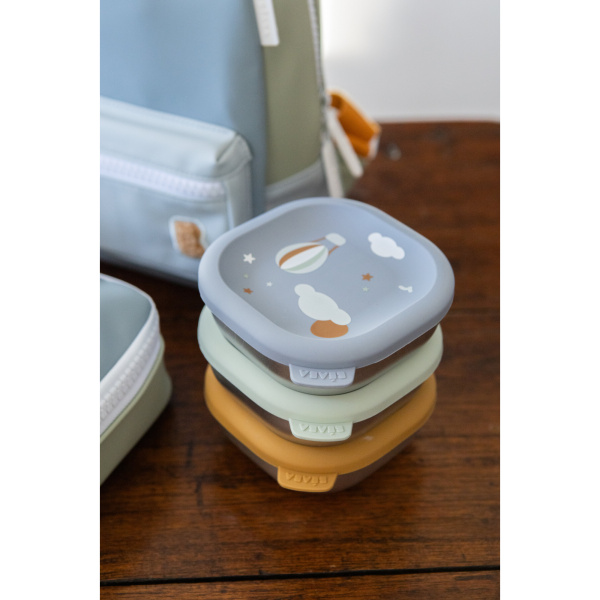 Lot de 3 boîtes repas bébé en inox 250 ml adventure Beaba