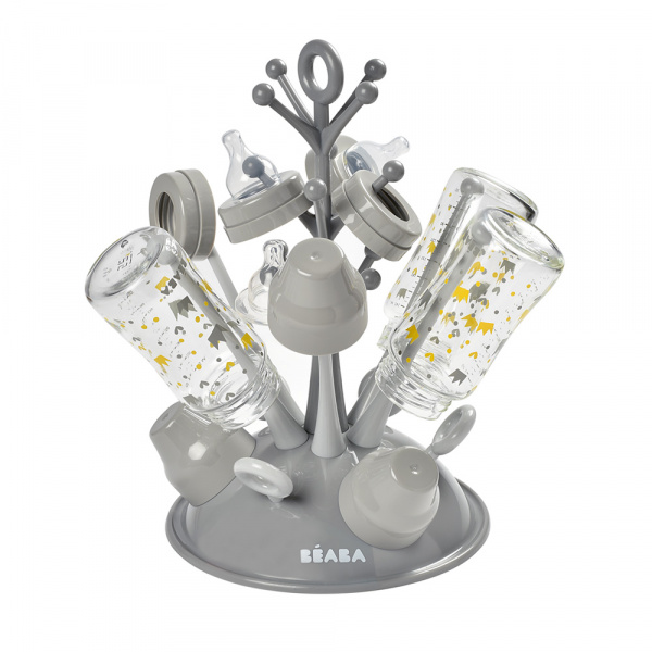 Égoutte biberons arbre gris Beaba