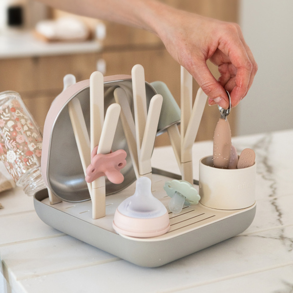 Égoutte biberons forêt terre d'argile Beaba