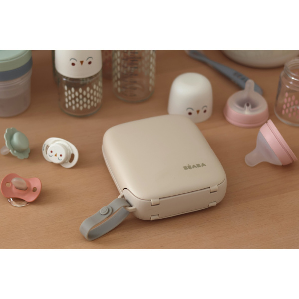 Set de nettoyage biberons nomade avec égouttoir argile Beaba