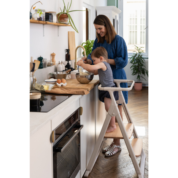 Chaise haute évolutive pliable 5 en 1 evoclick argile Beaba