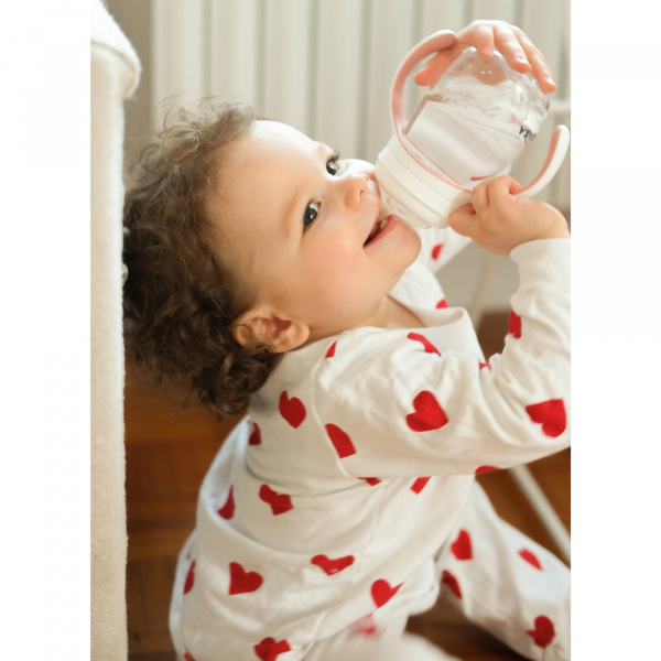 Biberon d’apprentissage bébé 2 en 1 210 ml vieux rose Beaba