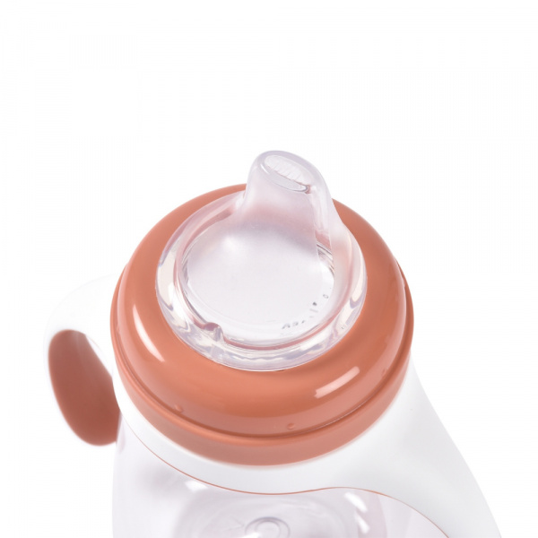 Biberon d’apprentissage bébé 2 en 1 210 ml terracotta Beaba