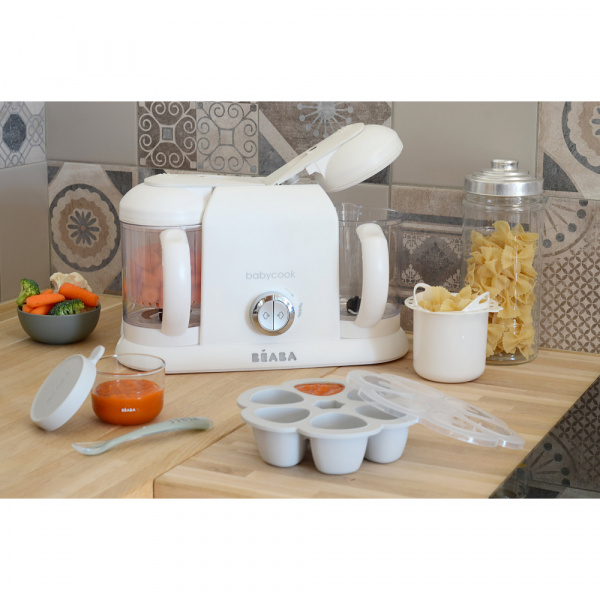 Robot cuiseur bébé babycook duo white silver Beaba