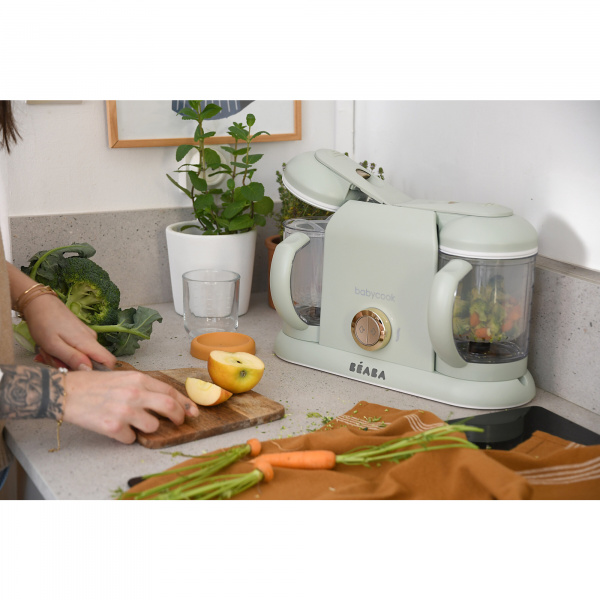 Robot cuiseur bébé babycook duo vert de gris Beaba
