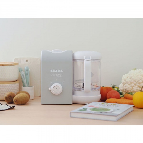 Robot babycook express 4-en-1 éco conçu gris velours Beaba
