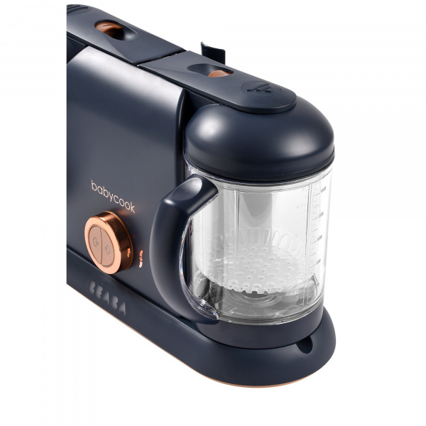 Pack robot cuiseur bébé babycook duo night blue + 4 portions verre 250 ml Beaba