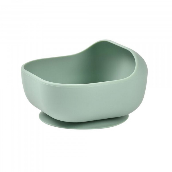 Bol en silicone ventouse bébé vert sauge Beaba
