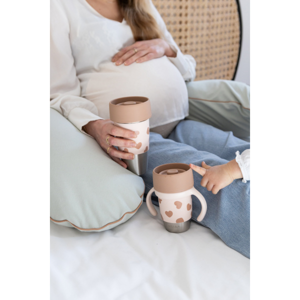 Coffret 2 tasses parent enfant click & drink mini & me biglove Beaba