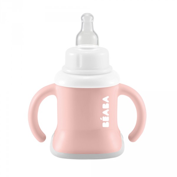 Tasse evoluclip 3 en 1 old pink Beaba
