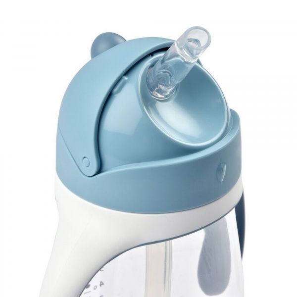 Tasse à paille bébé 300 ml bleu Beaba