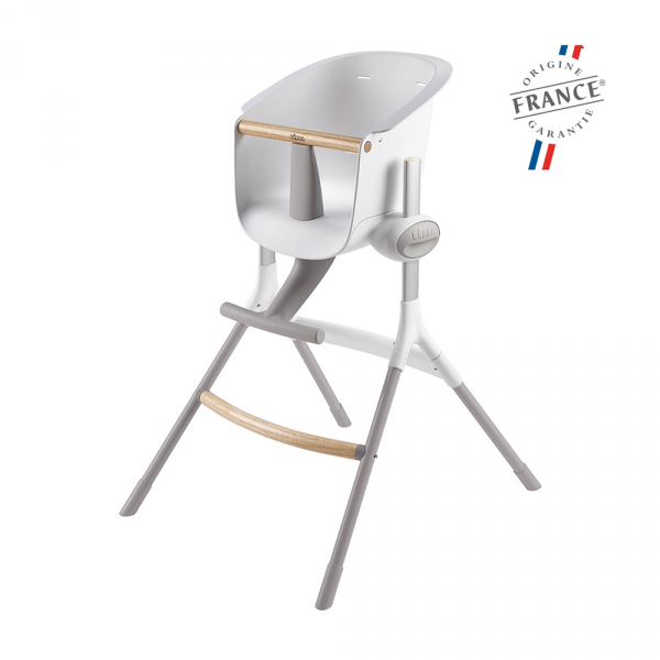 Chaise haute up and down grey/white Beaba