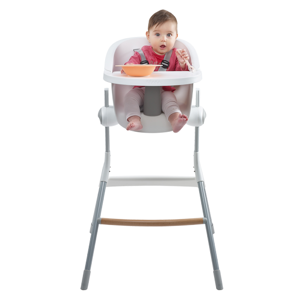 Chaise haute up and down grey/white Beaba