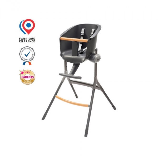 Chaise haute up&down dark grey Beaba