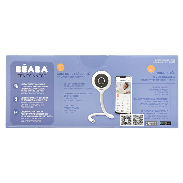 Babyphone vidéo zen connect white Beaba